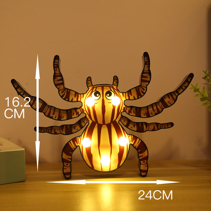 Halloween Lights Decoration LED Light Pumpkin Spider Bat Skull Outdoor Decorative Modeling Room Lights Decor Helloween Party 🇨🇳