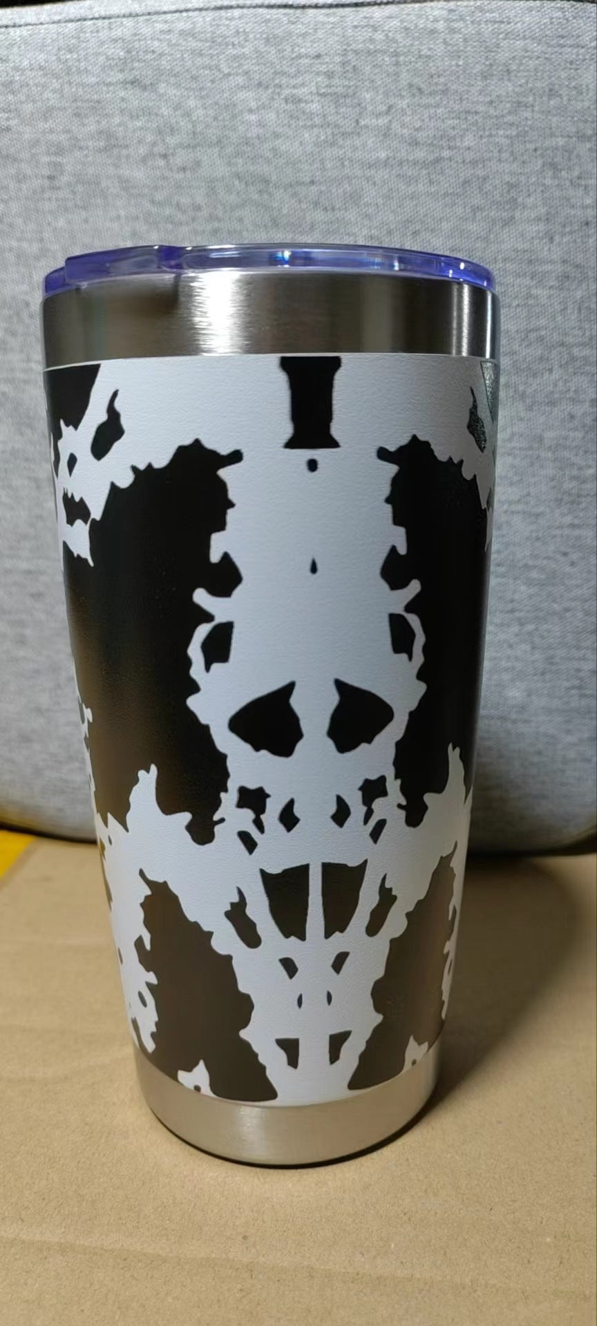 Laser Leopard Print Stainless Steel Insulated Mug 🇨🇳