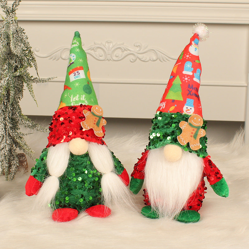 Christmas Gingerbread Man Faceless Doll Ornaments 🇨🇳