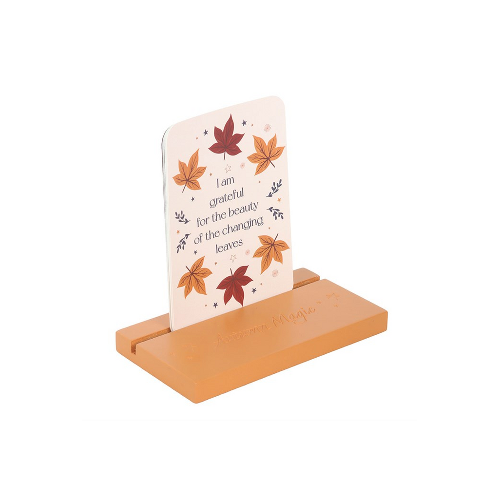 Autumn Magic Affirmation Cards with Wooden Stand 🇬🇧