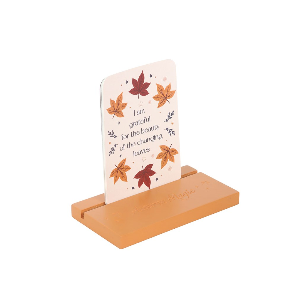 Autumn Magic Affirmation Cards with Wooden Stand 🇬🇧