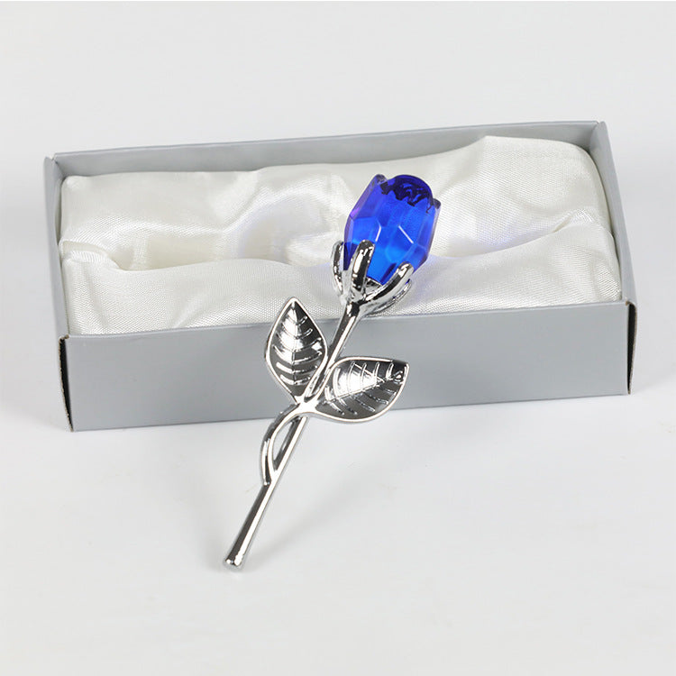 Metal Crystal Rose Decorations 🇨🇳