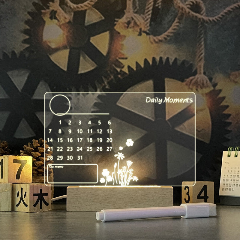 Creative Note Board Led Night Light USB Message Board Light With Pen Gift Decoration Night Lamp 🇨🇳