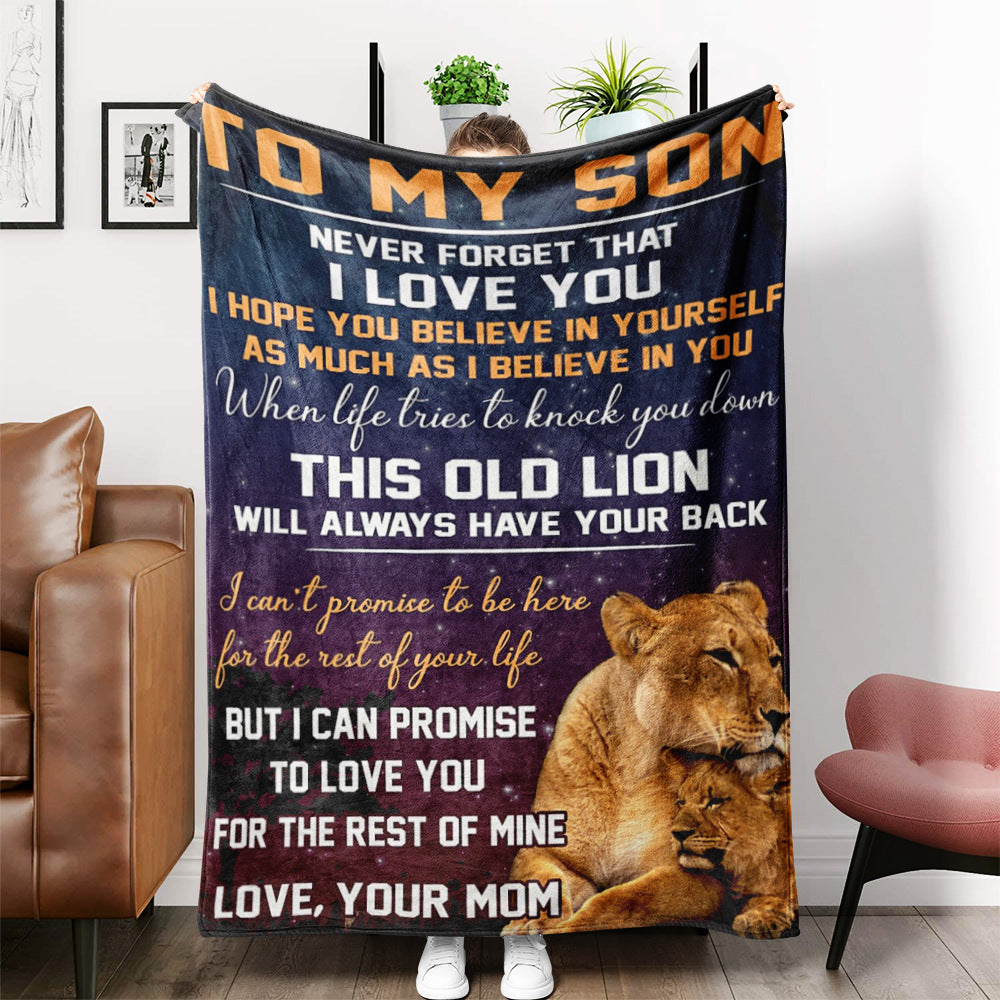 Envelope Blanket Sofa Blanket Airable Cover Message Letter  Flannel 🇨🇳