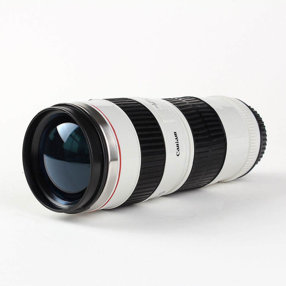 DSLR lens cup stainless steel water cup office coffee cup 🇨🇳
