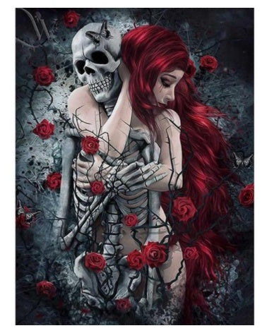 Diamond Painting Horror Skull Art Mosaic Home Wall Decoration 🇨🇳