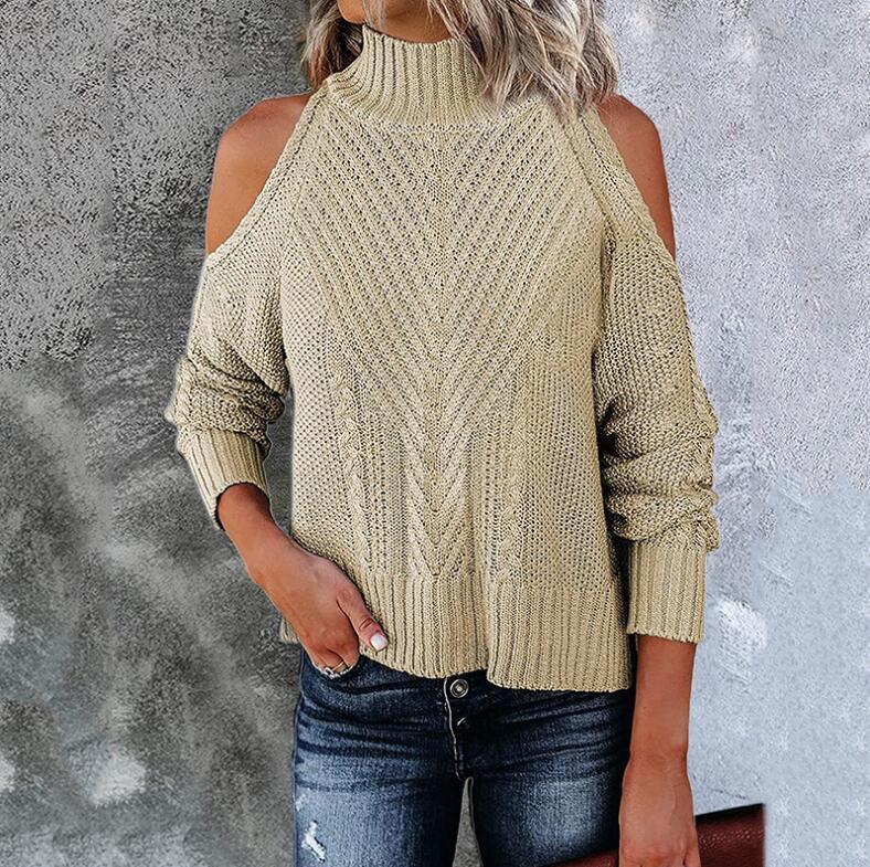 Autumn And Winter New Off-shoulder Sweater Ladies 🇨🇳