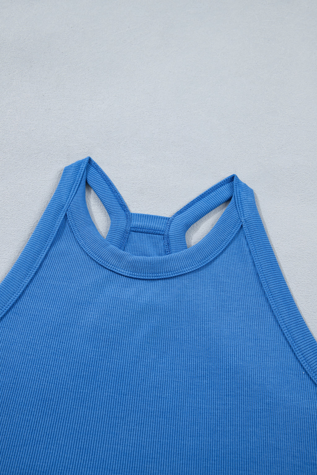 Sky Blue Slim Tank Top Elastic Waist Mini Skort 2pcs Outfit 🇺🇸