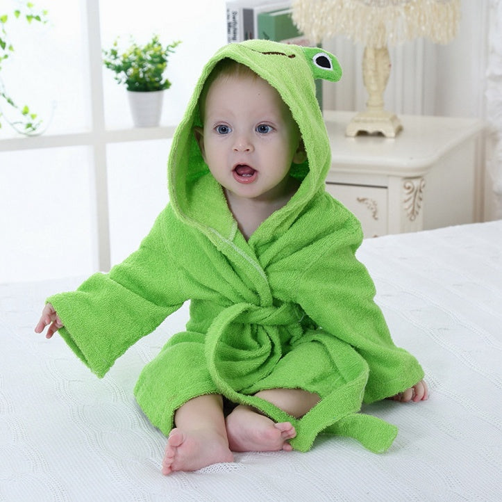 Cartoon Cute Animal Modeling Baby Bath Towels Baby Bathrobes Cotton Children's Bathrobes Baby Hooded 🇨🇳