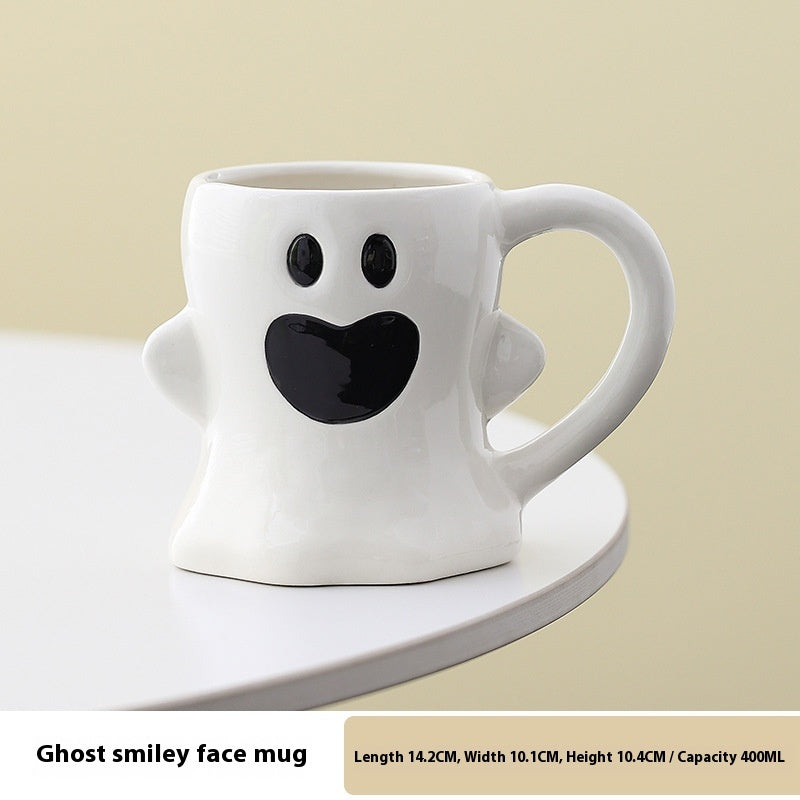 Cute Ghost Pumpkin Mug Halloween Ceramic Cup 🇨🇳