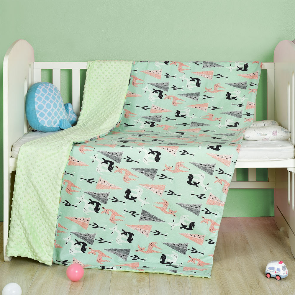 Cotton cartoon baby blanket, baby comfort peas blanket 🇨🇳