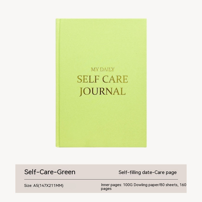 Thanksgiving Diary Happy Self-care Diary Boy English Version A5 Notebook Cloth Book  🇨🇳