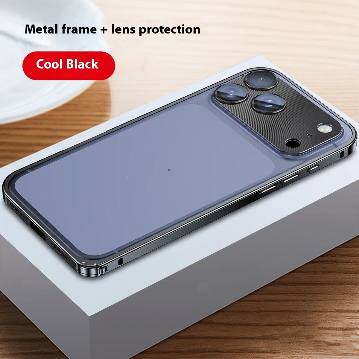 Applicable Metal Frame Phone Case Lens Protection 🇨🇳