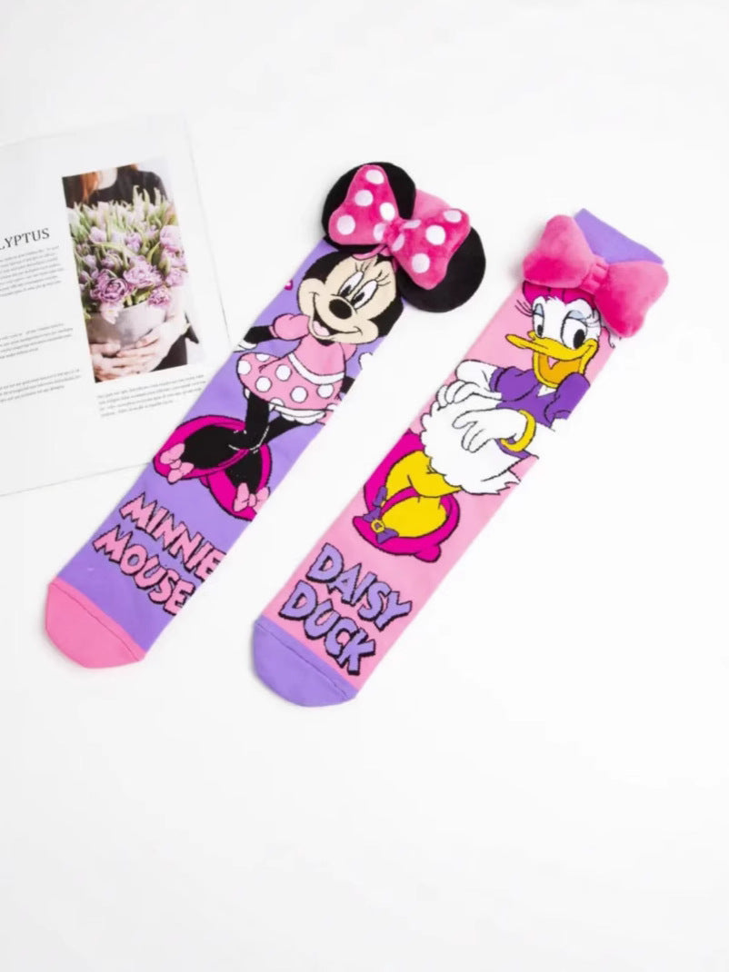 Children's jewelry socks cartoon bow girl princess socks 🇨🇳