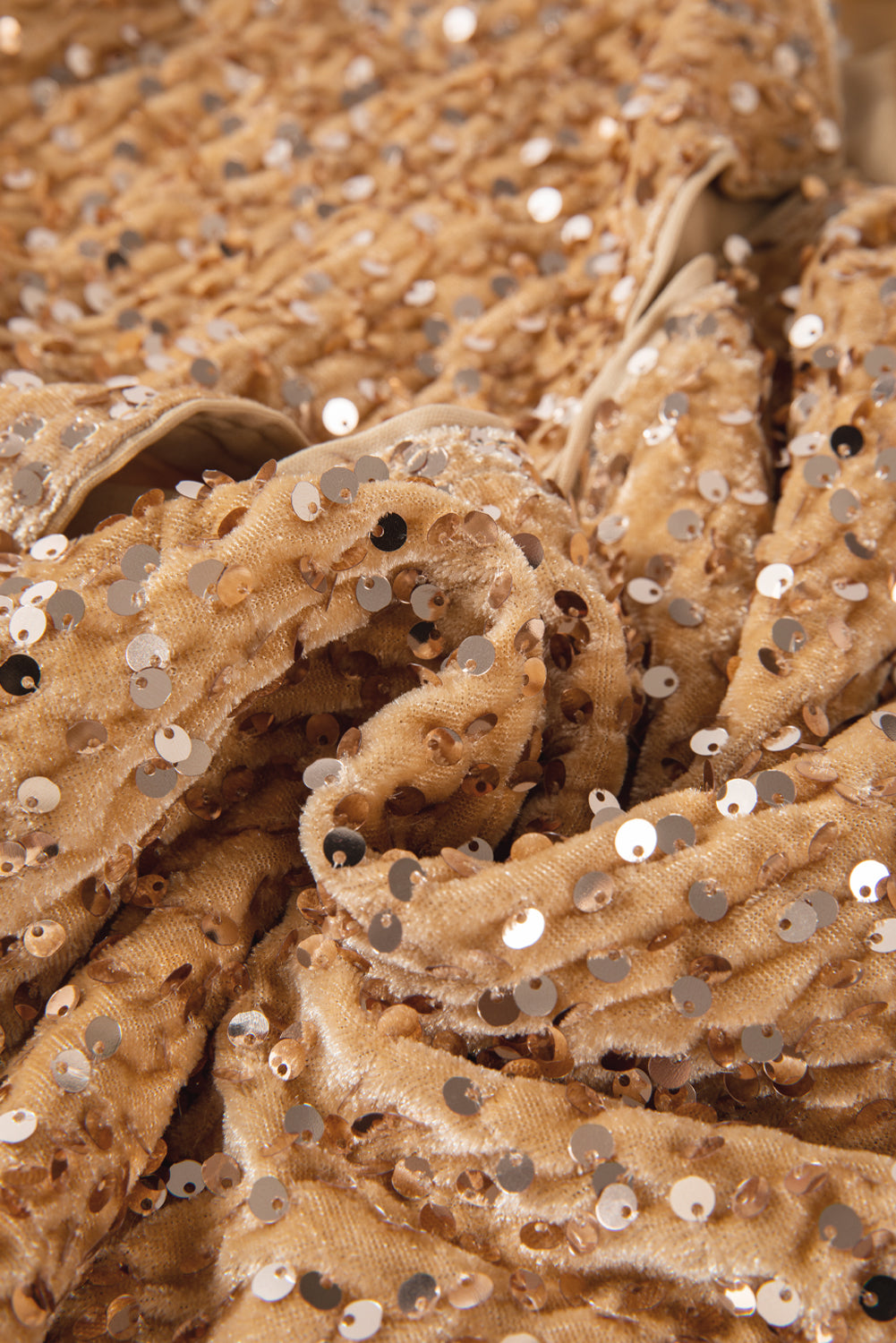 Golden Fleece Sequined Open Front Cropped Jacket 🇺🇸