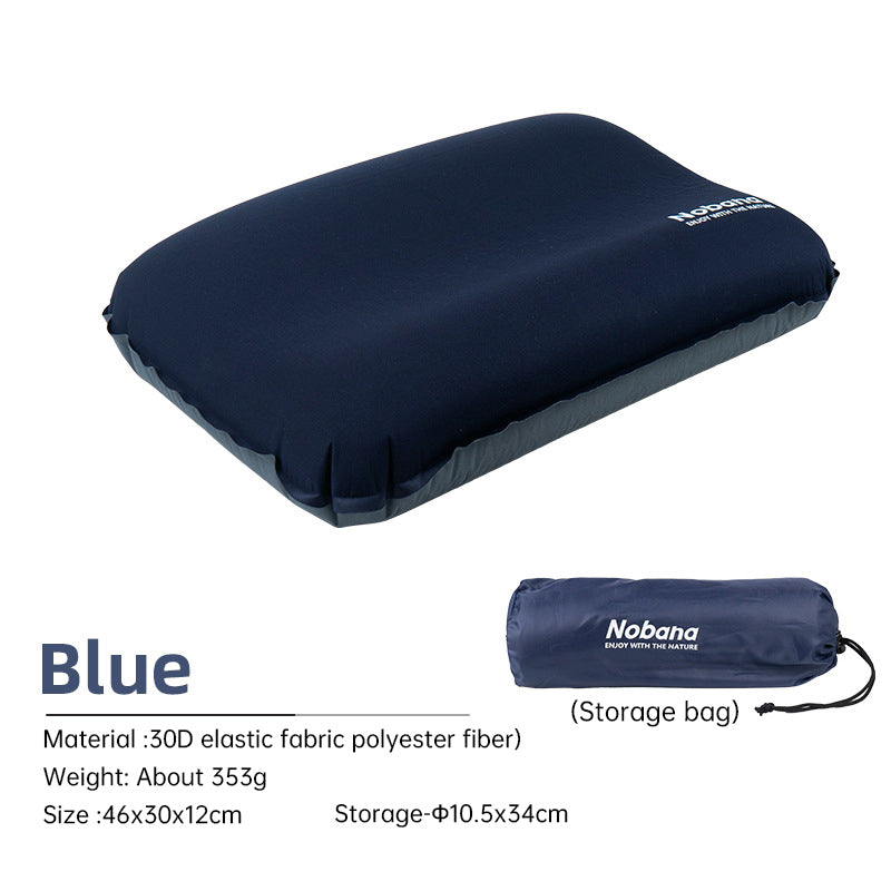 Outdoor 3D Sponge Automatic Inflatable portable Pillow for Camping 🇨🇳