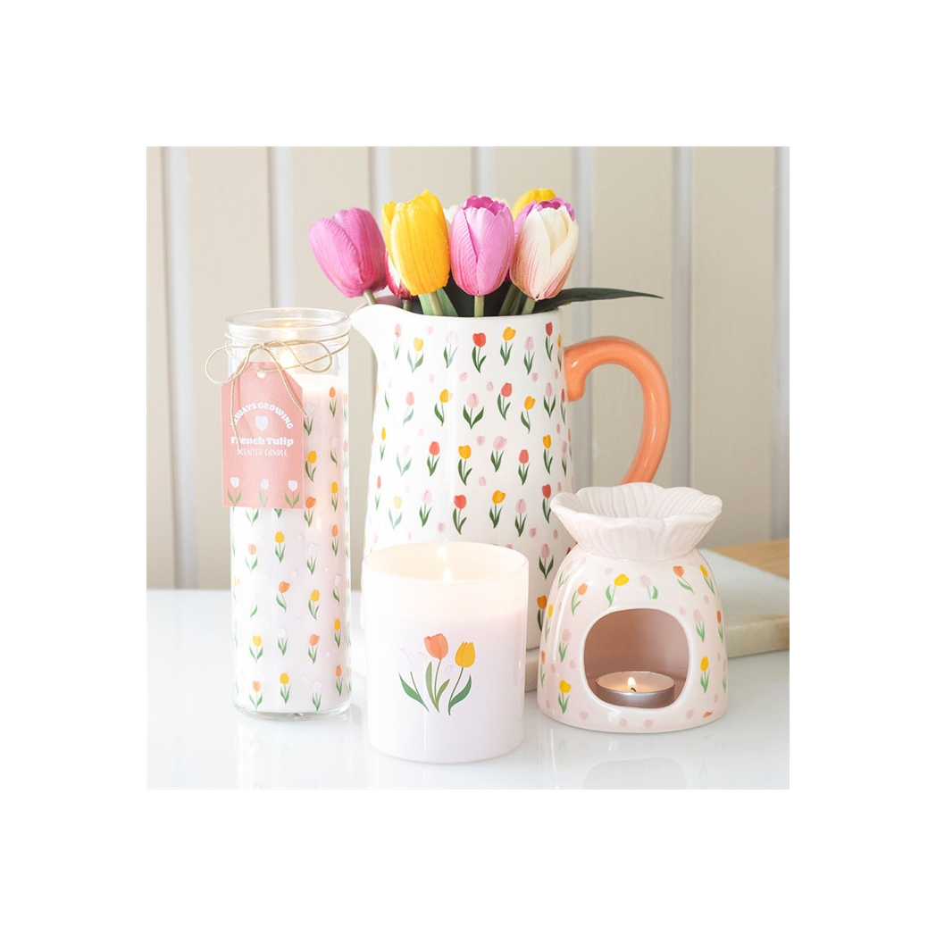 Tulip Print Oil Burner and Wax Warmer 🇬🇧