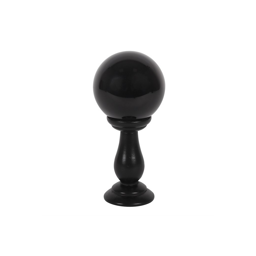 Small Black Crystal Ball on Stand 🇬🇧