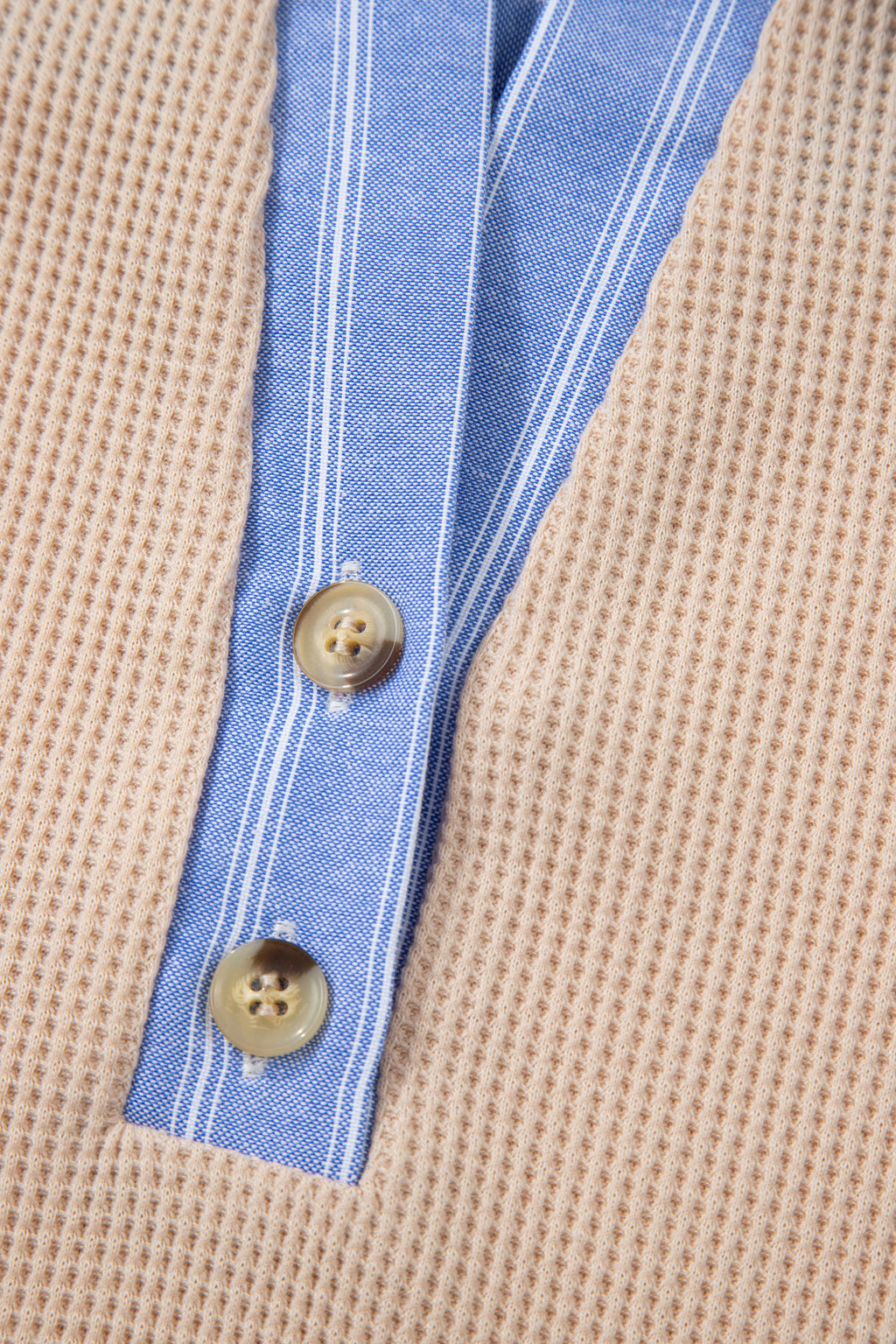 Parchment Plus Size Striped Contrast Trim Waffle Knit Collared Top 🇺🇸