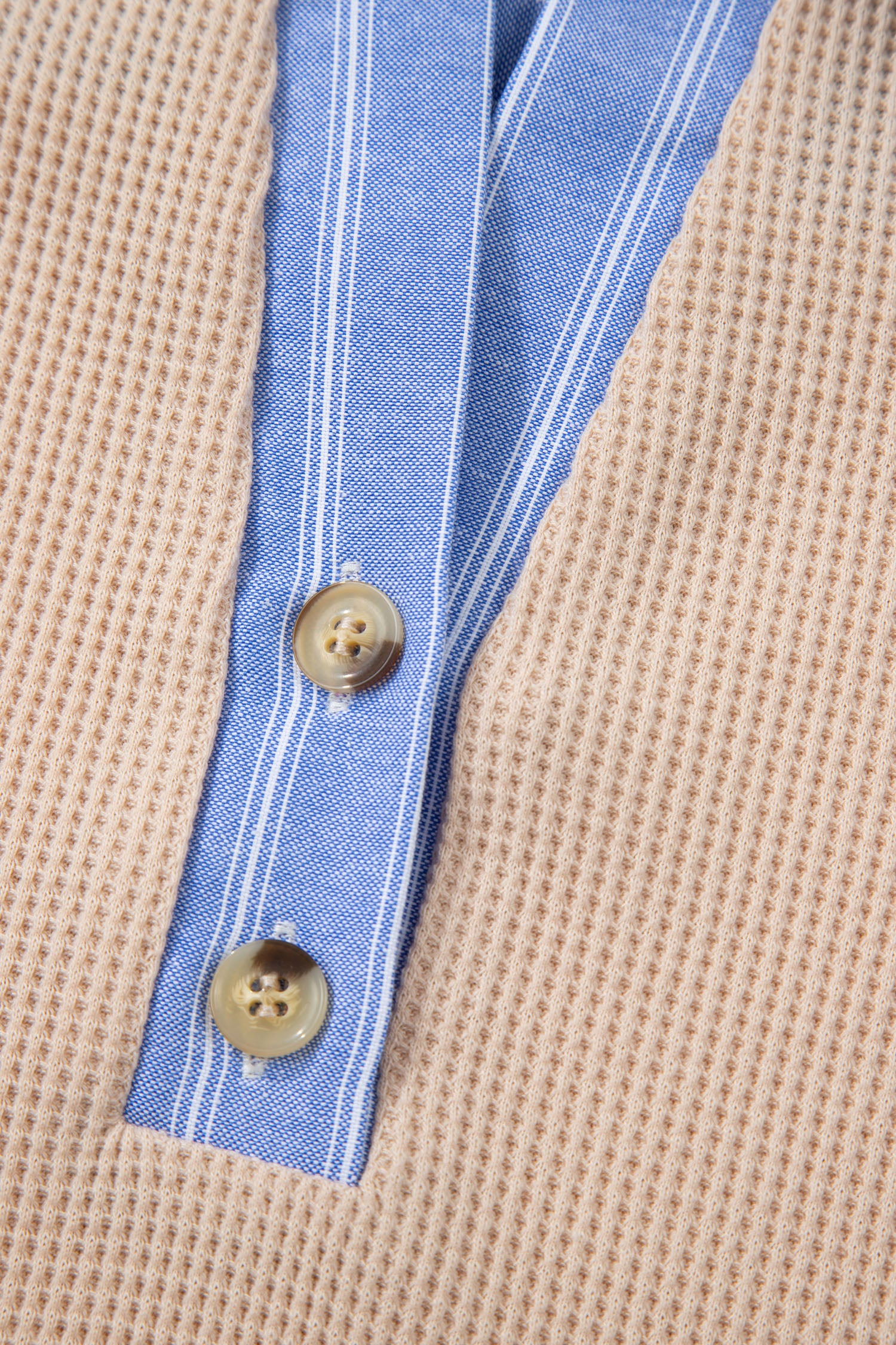 Parchment Plus Size Striped Contrast Trim Waffle Knit Collared Top 🇺🇸