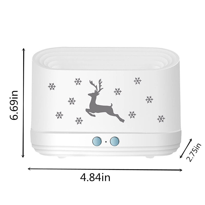 Elk Flame Humidifier Diffuser Mute Household Atmosphere Lamp Christmas Home Decorations 🇨🇳