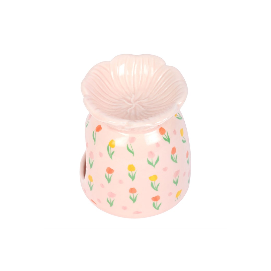 Tulip Print Oil Burner and Wax Warmer 🇬🇧