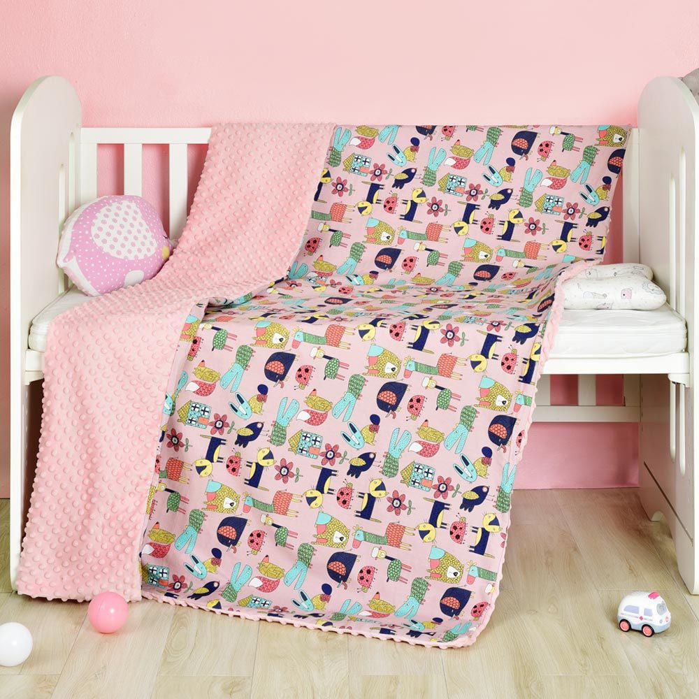Cotton cartoon baby blanket, baby comfort peas blanket 🇨🇳