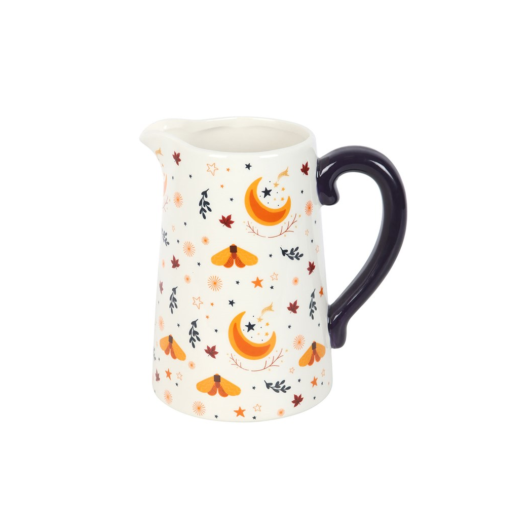 Autumn Magic Harvest Moon Print Ceramic Flower Jug 🇬🇧