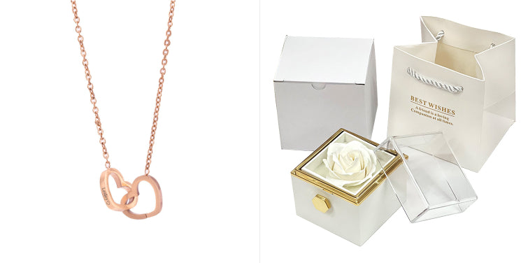 Rotating Soap Flower Rose Gift Box Creative Rotating Rose Jewelry Packaging Box 🇨🇳