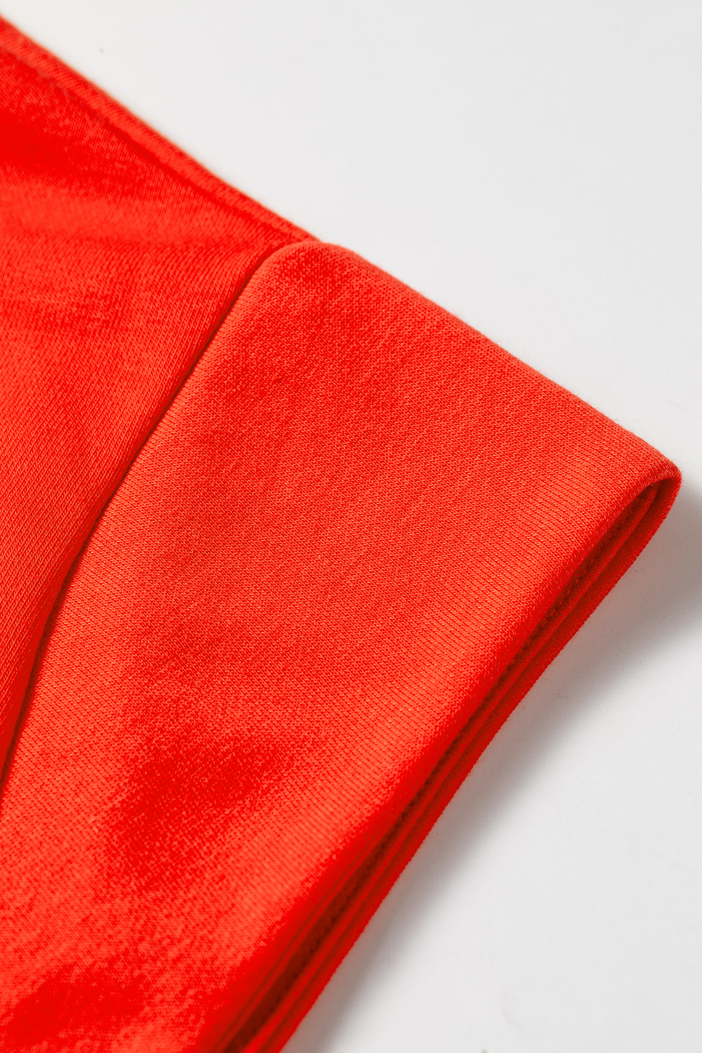 Tomato Red Half Zip Polo Tee Elastic Waist Romper 🇺🇸