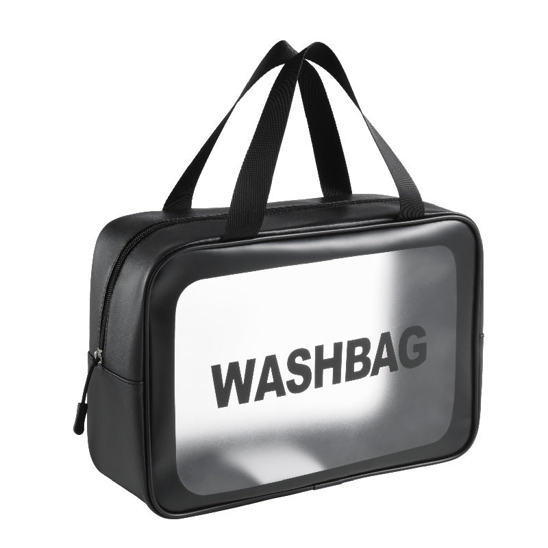PU Transparent Wash Bag Waterproof Bath Bag TPU Translucent Storage Bag Cosmetic Bag 🇨🇳