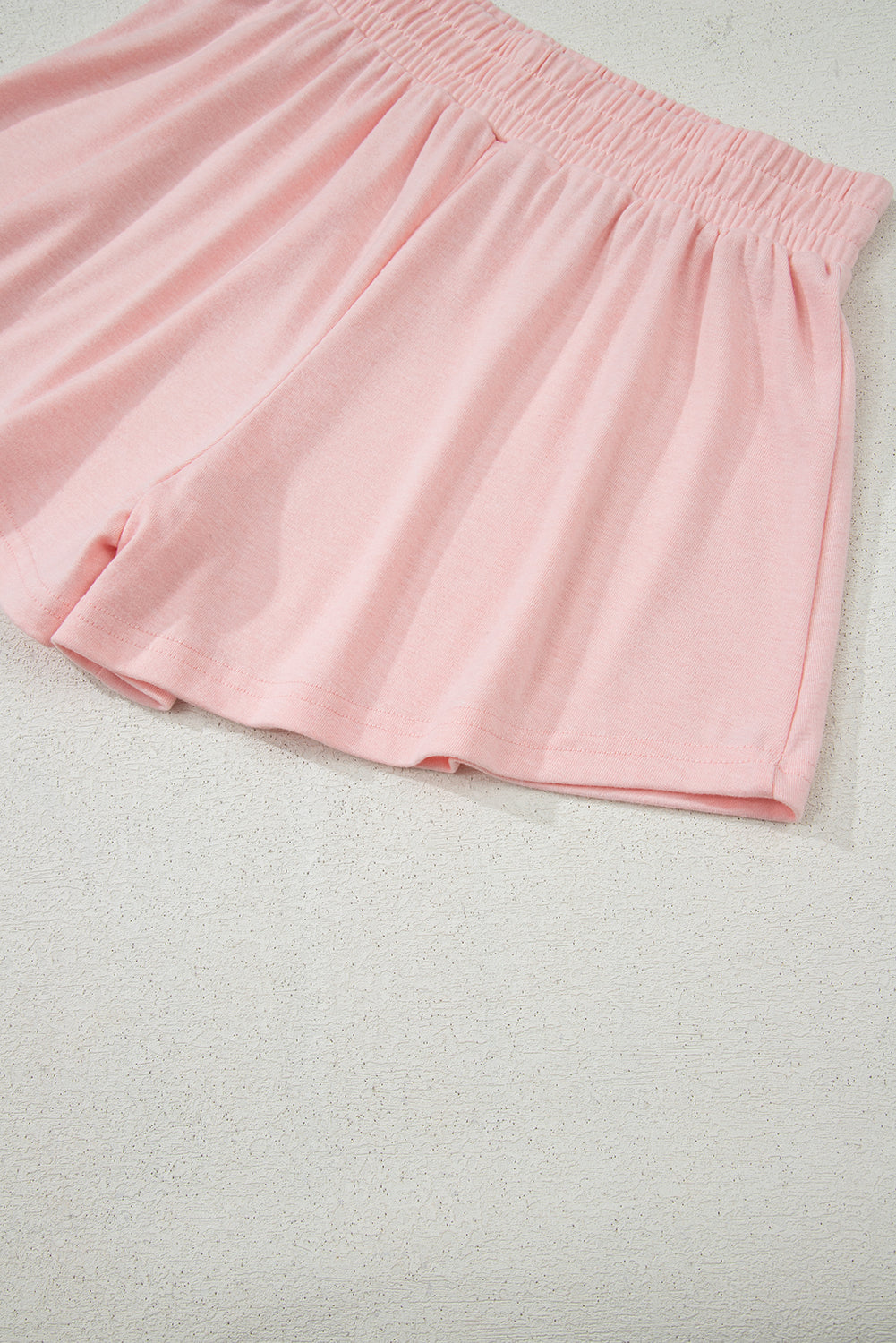 Light Pink 3 Pcs Crop Tank Top Shorts with Cardigan Lounge Set 🇨🇳