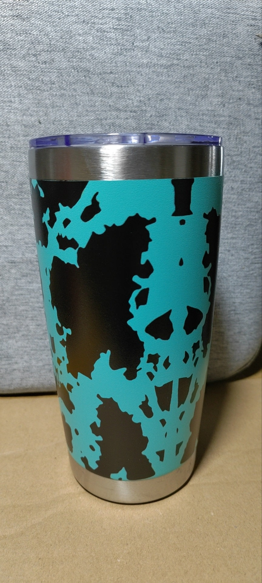 Laser Leopard Print Stainless Steel Insulated Mug 🇨🇳