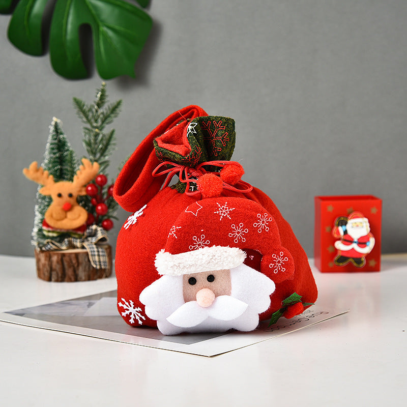 Cute Christmas Gifts Santa Doll Gift Bag Candy Bag Christmas Home Decorations Hanging Pendants Xmas Gifts Decoration 🇨🇳