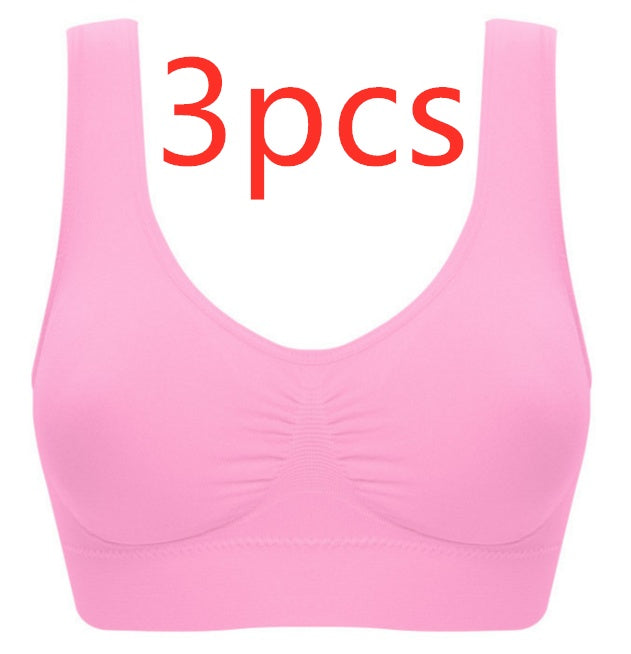 Women Yoga Tank Tops  Sports Bra Workout Fitness Running Crop Top 🇨🇳