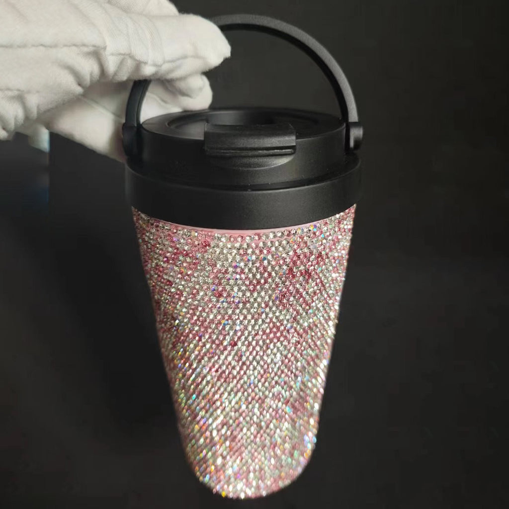Diamond vacuum stainless steel coffee cup 🇨🇳