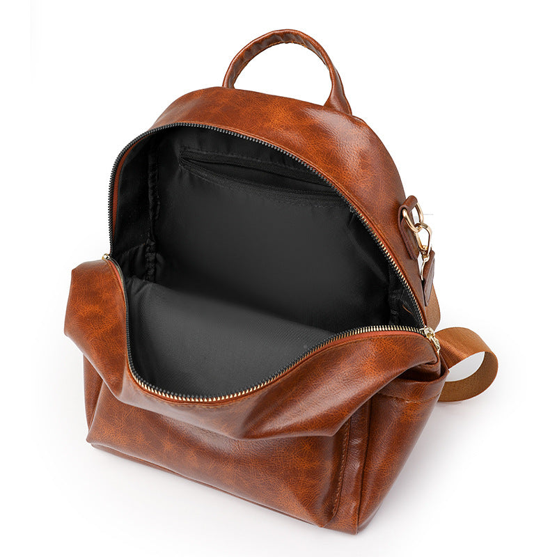 Elegant Solid-Color Womens Backpack For Commuting With Large Capacity 🇨🇳 🐣