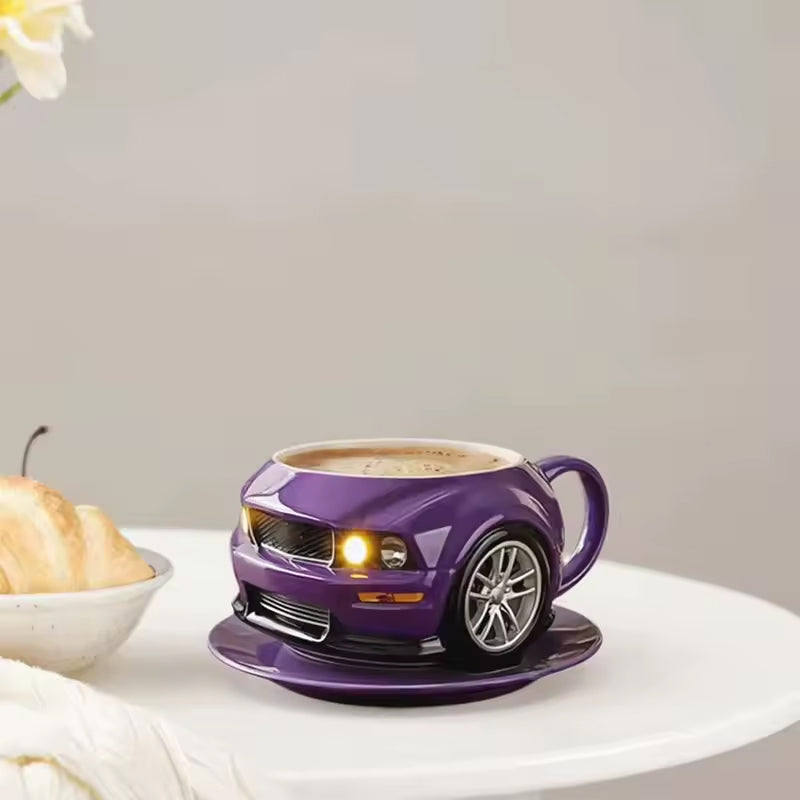 Car-Shaped Stainless Steel Coffee Mug – Handmade, Durable, Novelty Office Cup, Ideal Gift for Car Fans 🇨🇳