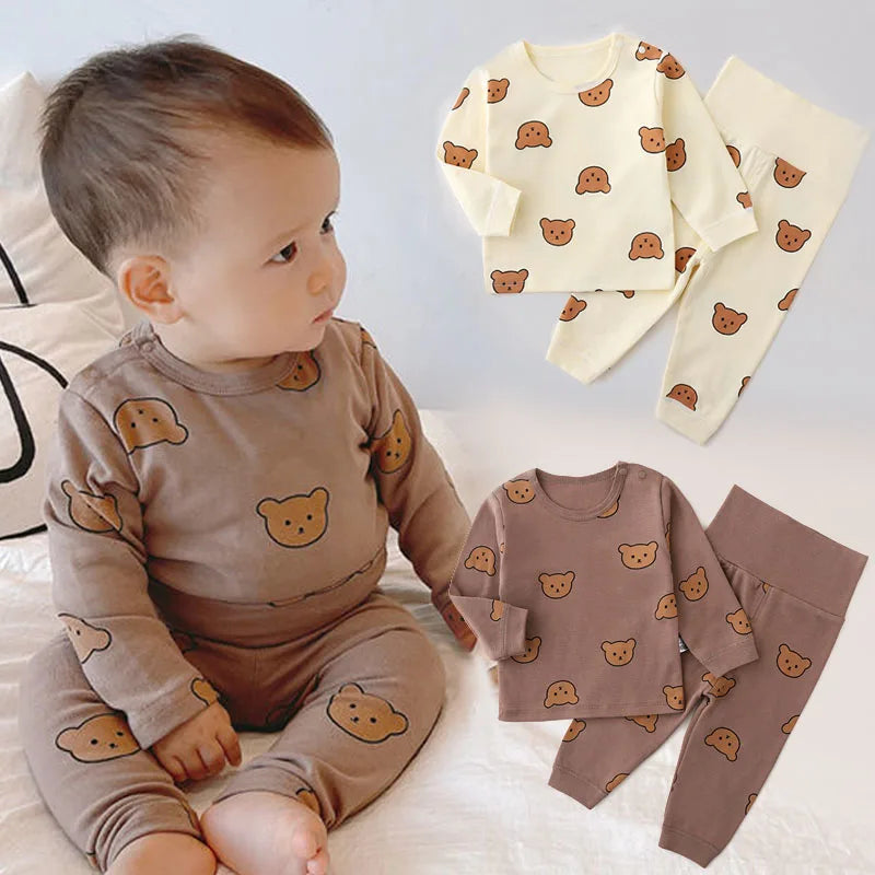 Newborn Long Sleeve Cotton Top and Pant pyjama Suit 🇨🇳
