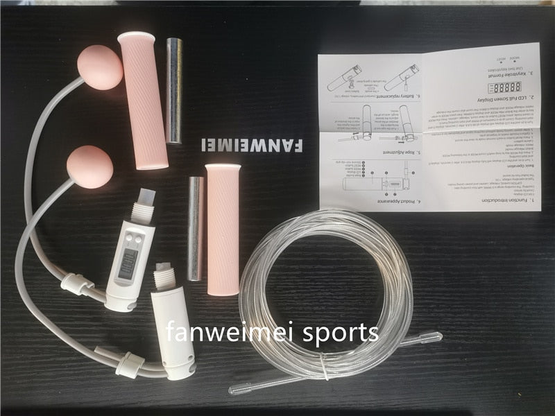 Dual use home jump skipping rope Wireless with counter digital smart  keep fit crossfit weighted 🇨🇳