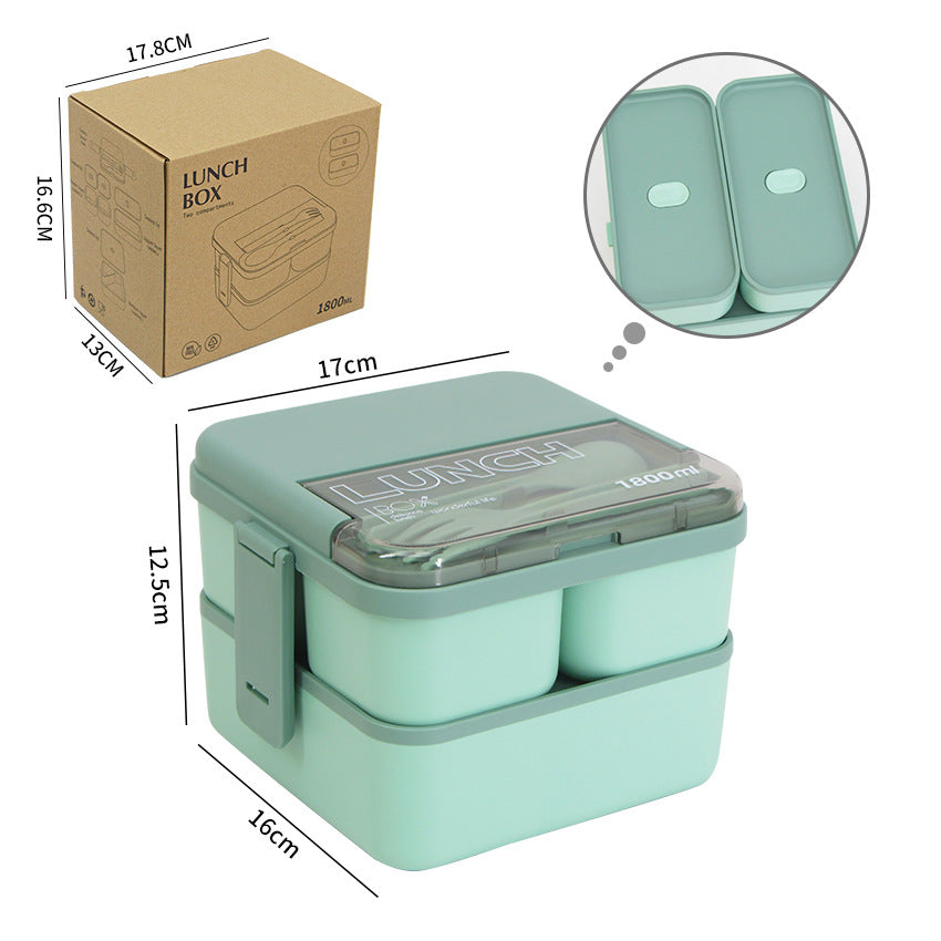 Sealed microwaveable double layer lunch box 🇨🇳