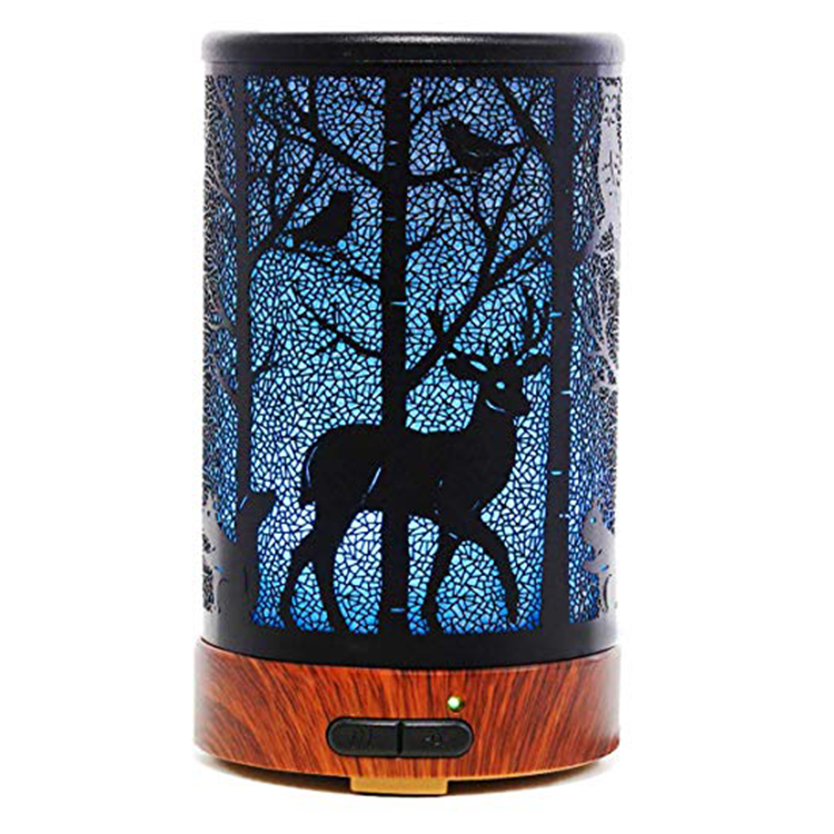 Iron Art Forest Animal Mute Aroma Diffuser Household Humidifier Colorful Night Light 🇨🇳