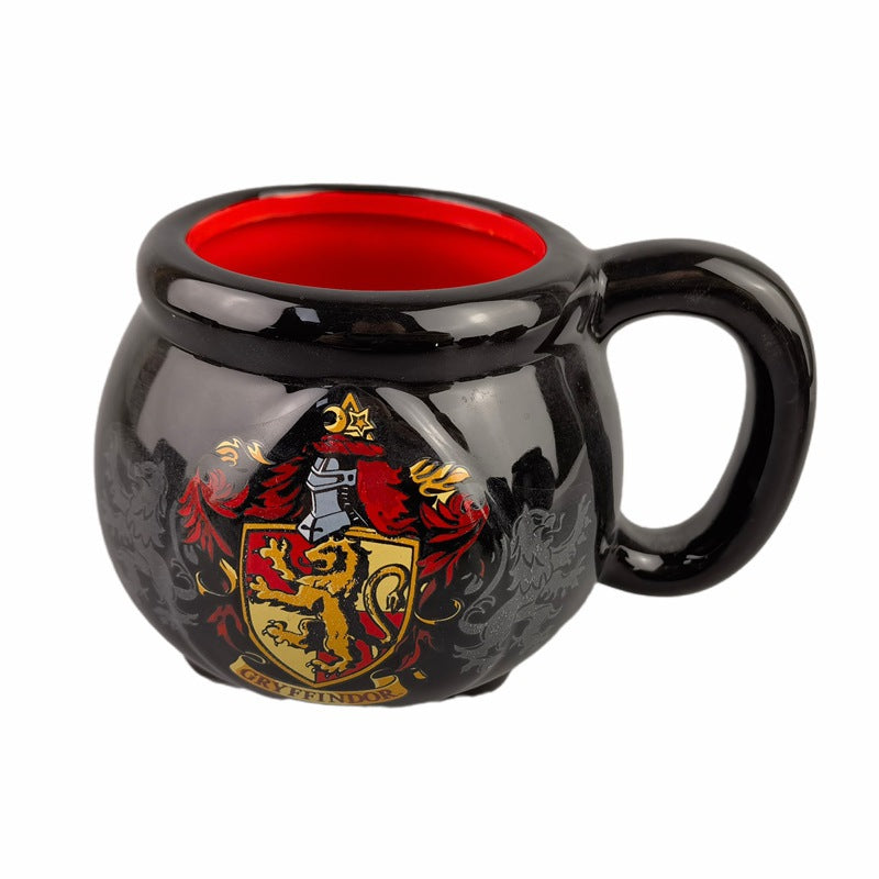 Black Mug With Legs Harry Potter Triangle Pot Ceramic Cup Censer Shape Cartoon Mug Switches Brew 🇨🇳