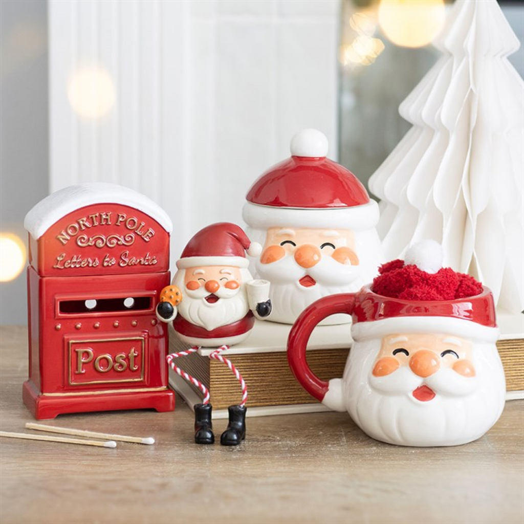Jolly Santa Christmas Shelf Sitter Ornament 🇬🇧