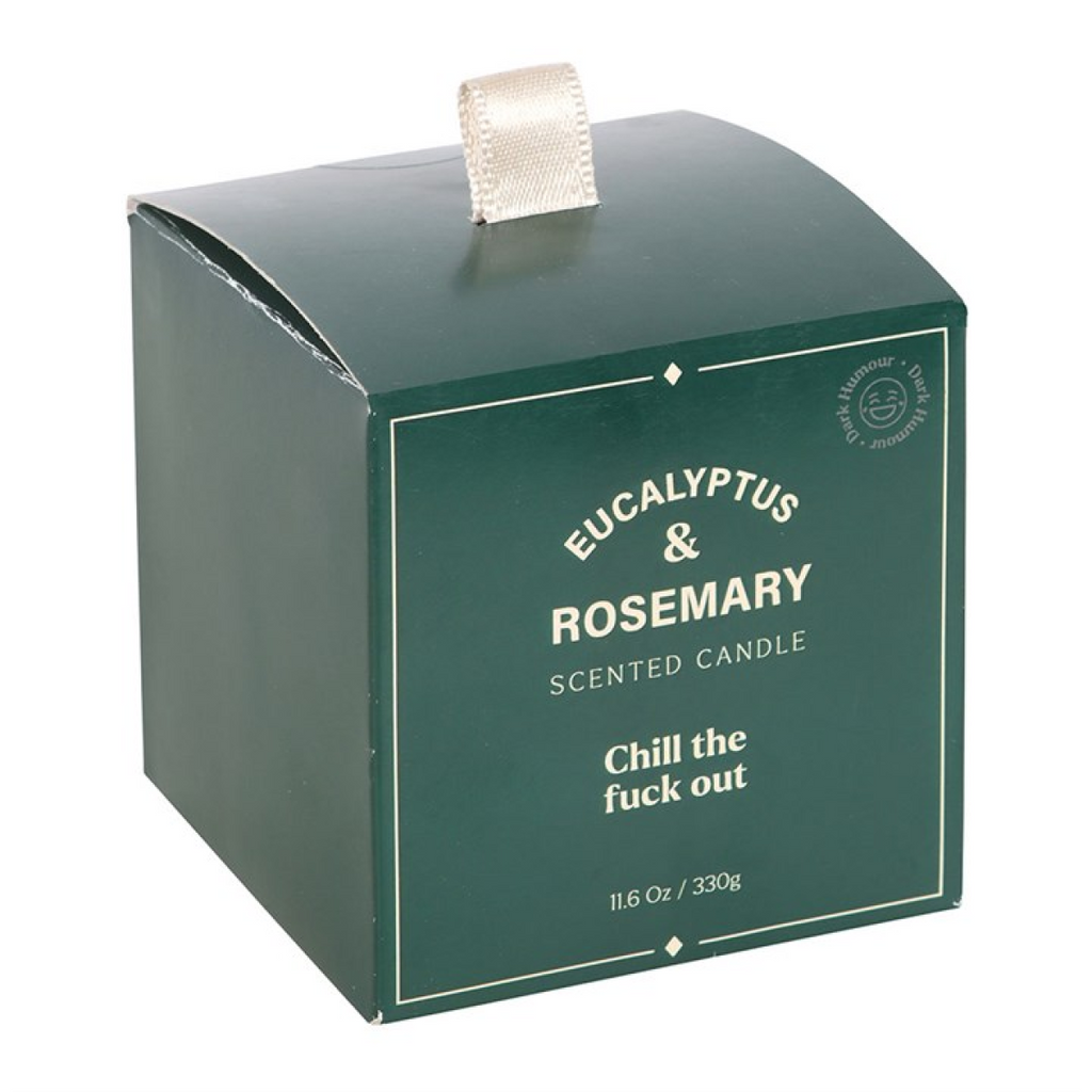 Sweary Chill Out Eucalyptus & Rosemary Candle 🇬🇧