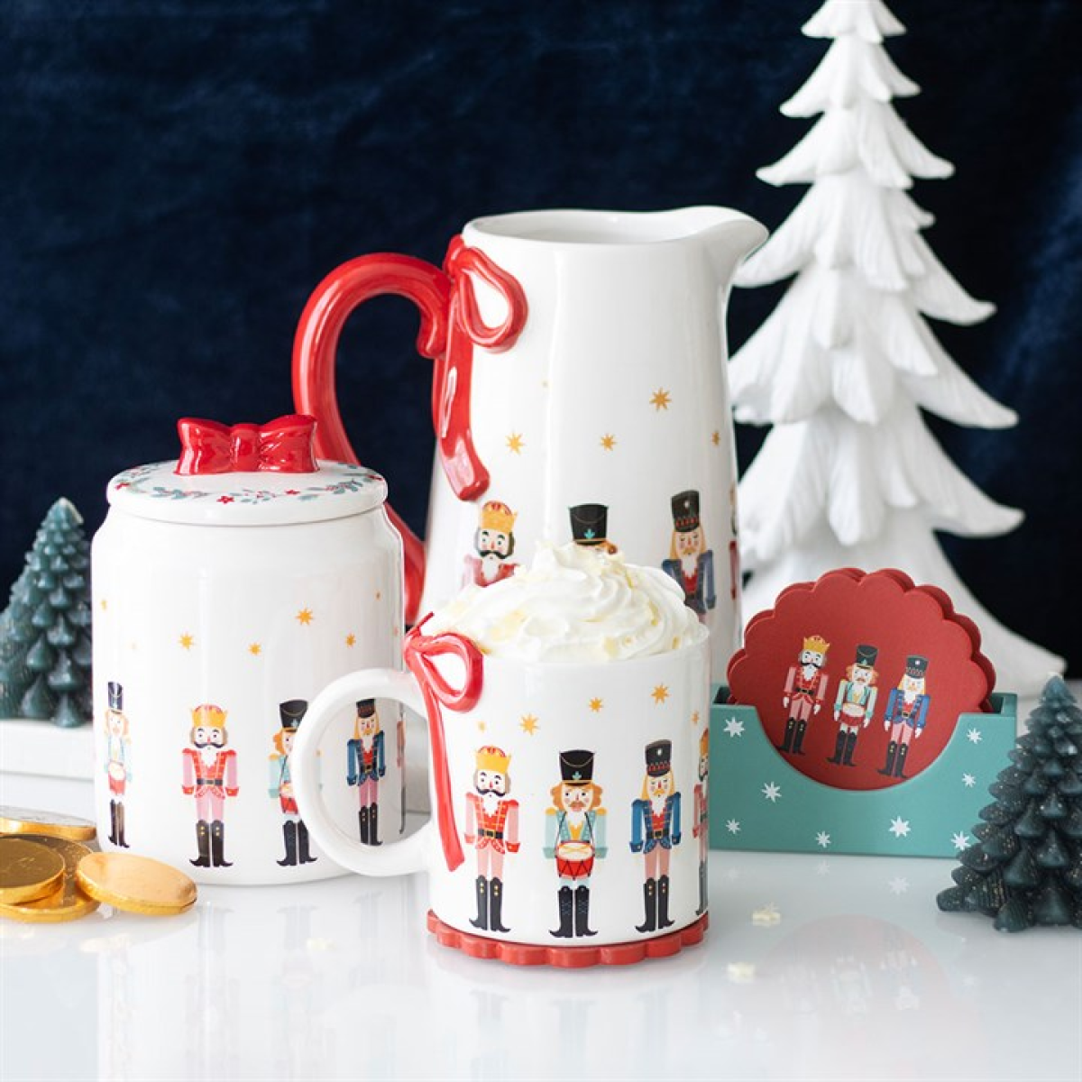Nutcracker Print Mug with Bow 🇬🇧