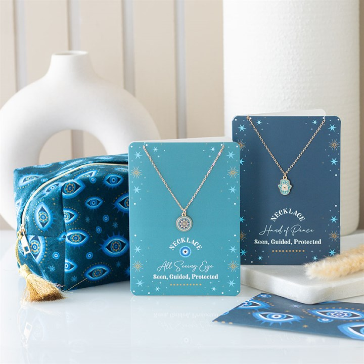 All Seeing Eye Print Velvet Makeup Bag 🇬🇧