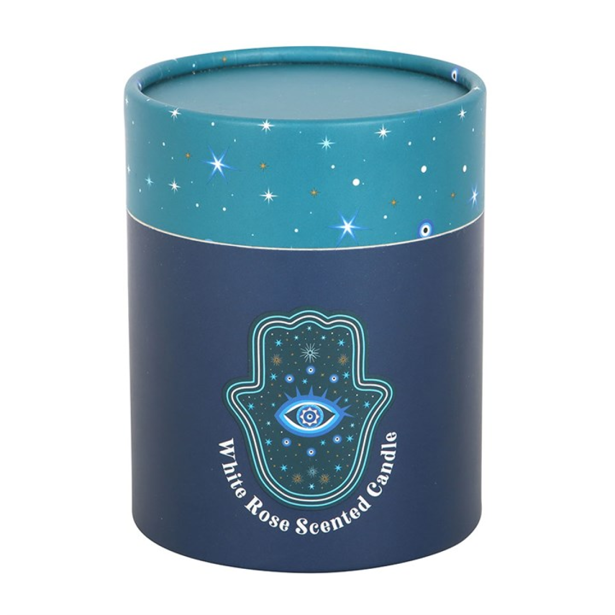 Hand of Hamsa White Rose Candle with Crystals 🇬🇧