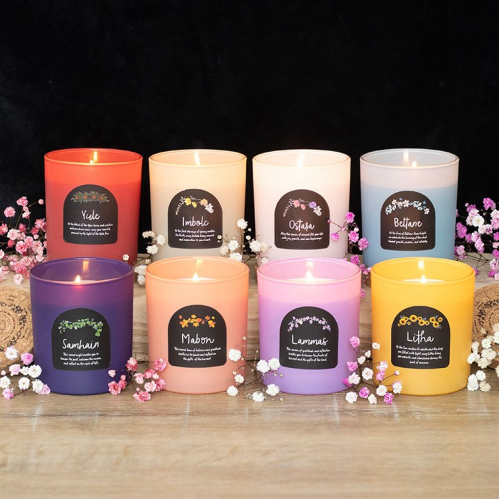 Beltane Orange Blossom Wheel of the Year Candle 🇬🇧