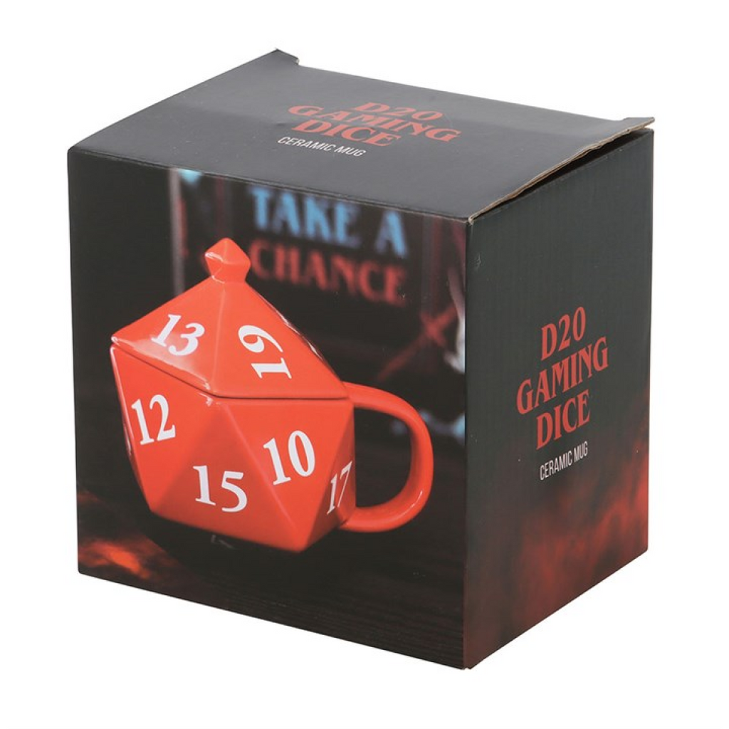D20 Gaming Dice Shaped Mug 🇬🇧